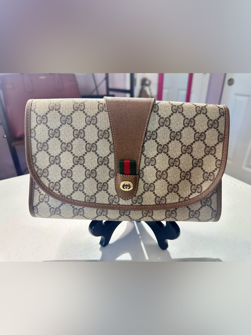 Vintage Gucci Supreme Minigram Clutch
